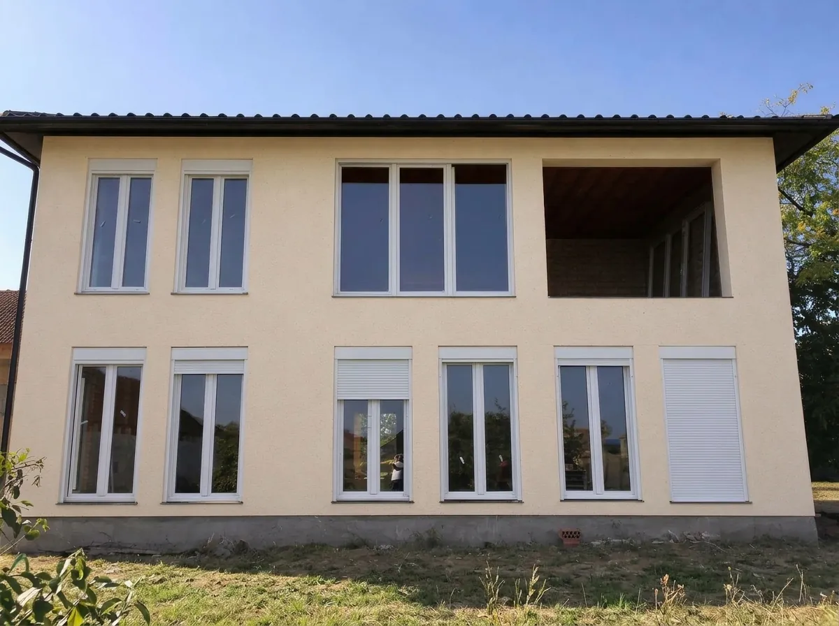 Bela PVC stolarija ugrađena u stambenom objektu